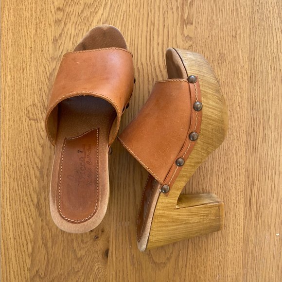 Sbicca Shoes - Sbicca Vintage Collection Leather Mules